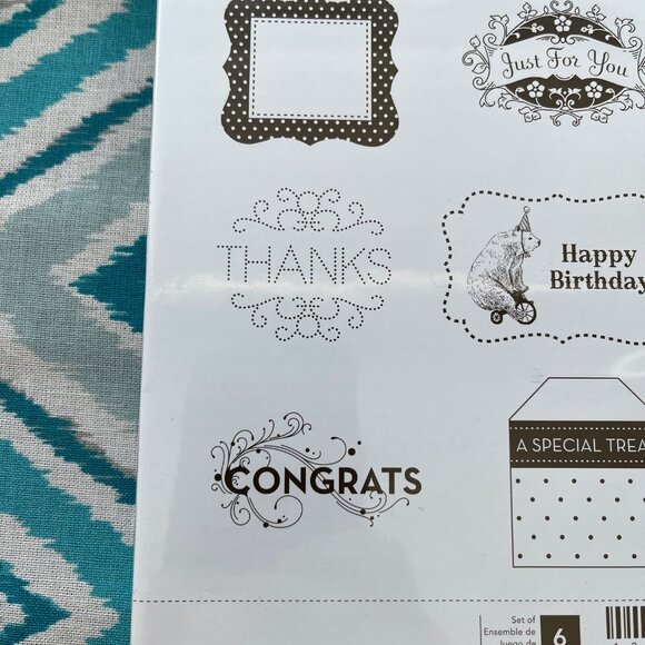 Stampin' Up! Tagtastic Clear Cling Mount Stamps, Set of 6, Hostess Set - Picture 4 of 6
